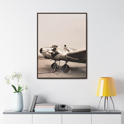 Refueling Mid-Contintent Chief Line 1939 Gallery Canvas Wraps Vertical Frame 30″ x 40″ Premium Gallery Wraps (1.25″) Walnut