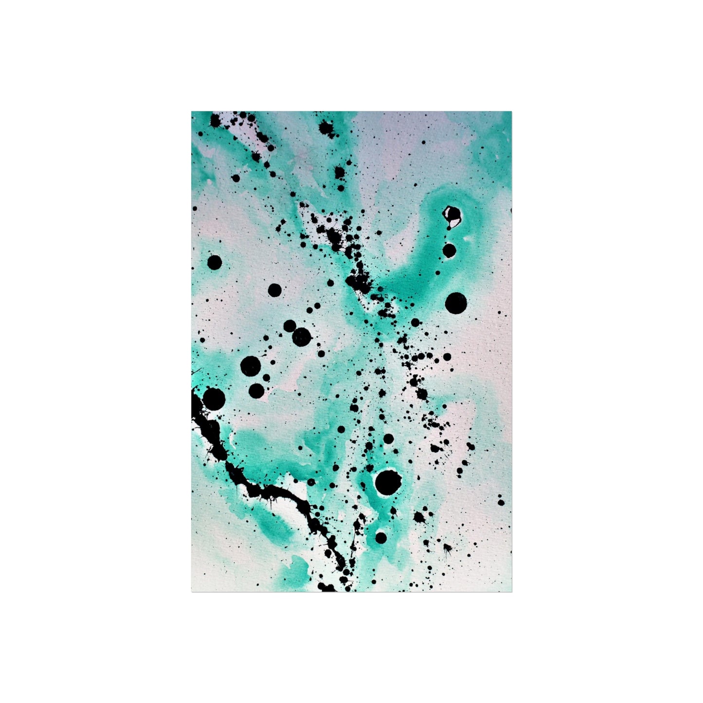 Teal Burst Fine Art Posters