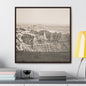 The Pinnacles Gallery Canvas Wraps Square Frame 30″ x 30″ Premium Gallery Wraps (1.25″) Walnut