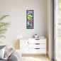 Alien Abstract Colorful Framed Canvas Art - Kia Day Design