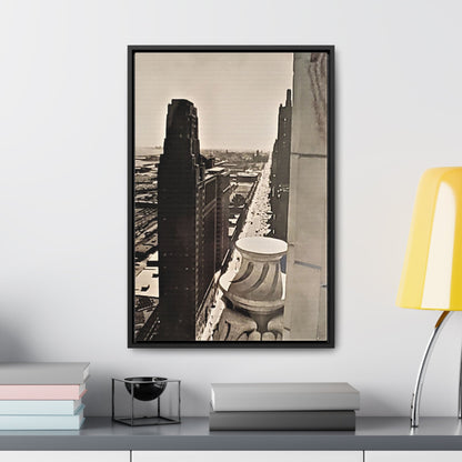 Michigan Ave Chicago Gallery Canvas Wraps Vertical Frame 16″ x 24″ Premium Gallery Wraps (1.25″) Black