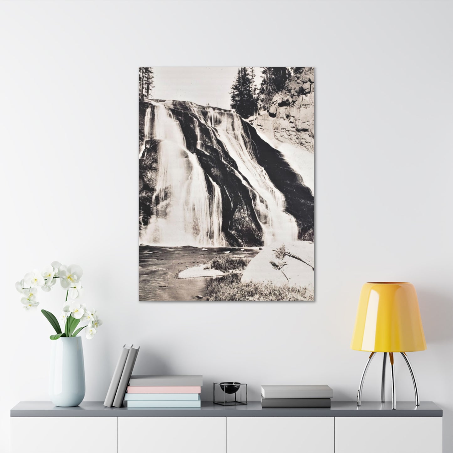 Gibbon Falls Yellowstone Canvas Gallery Wraps