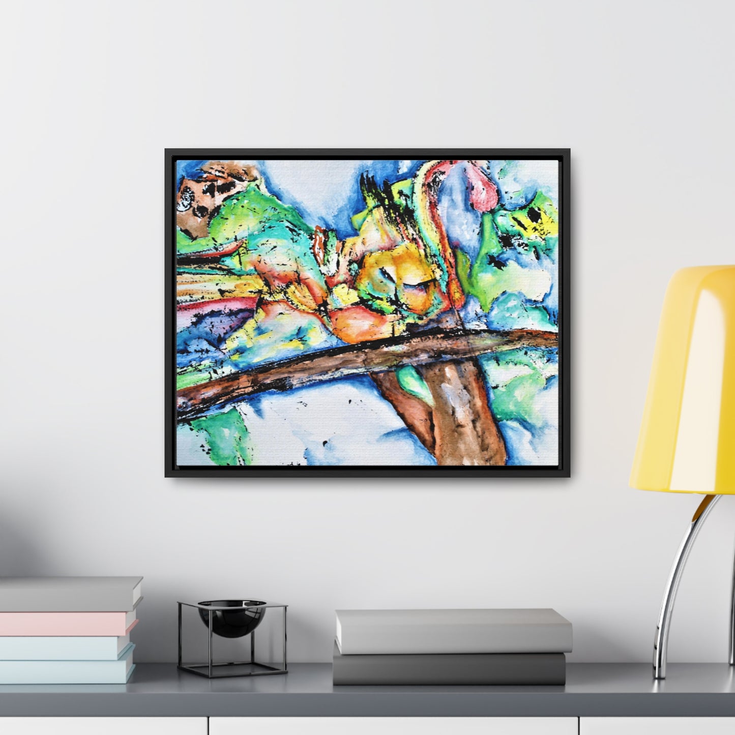 Owl In Flight Gallery Canvas Wraps, Horizontal Frame