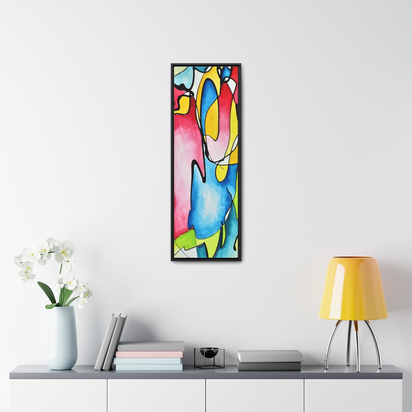 Blue Flame Gallery Canvas Wraps, Vertical Frame