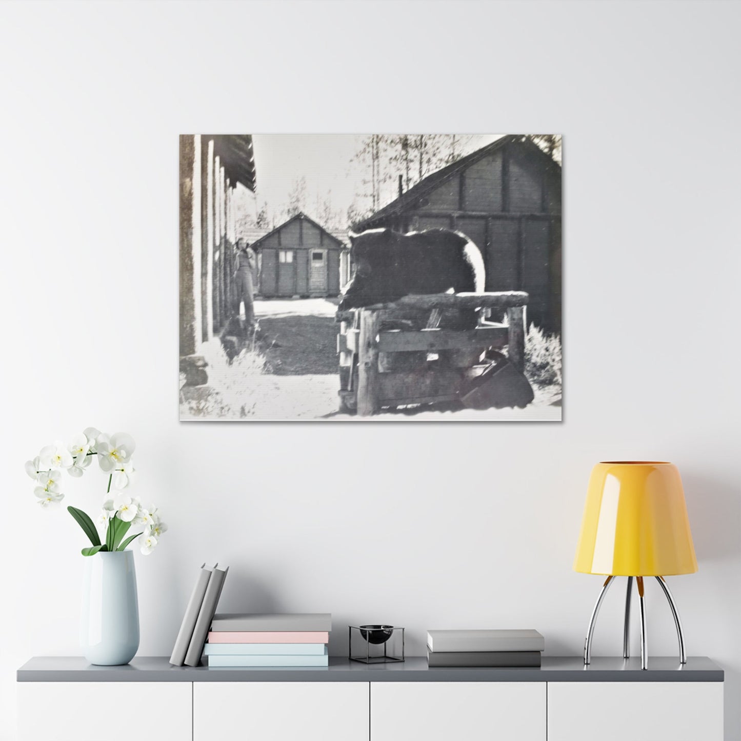 Yellowstone Bear Canvas Gallery Wraps 40″ x 30″ 1.25"
