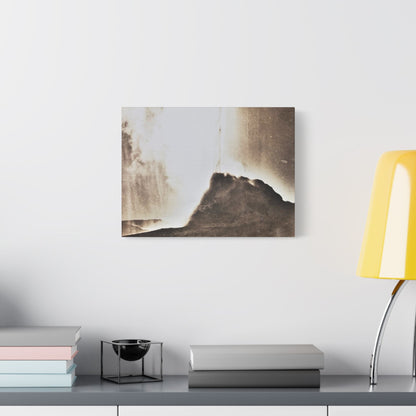 White Dome Geyser Yellowstone Satin Canvas Stretched 16″ x 12″ (Horizontal) 1.5"
