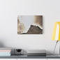 White Dome Geyser Yellowstone Satin Canvas Stretched 16″ x 12″ (Horizontal) 1.5"