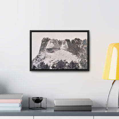 Black Hills Mount Rushmore Gallery Canvas Wraps Horizontal Frame 18″ x 12″ Black 1.25"