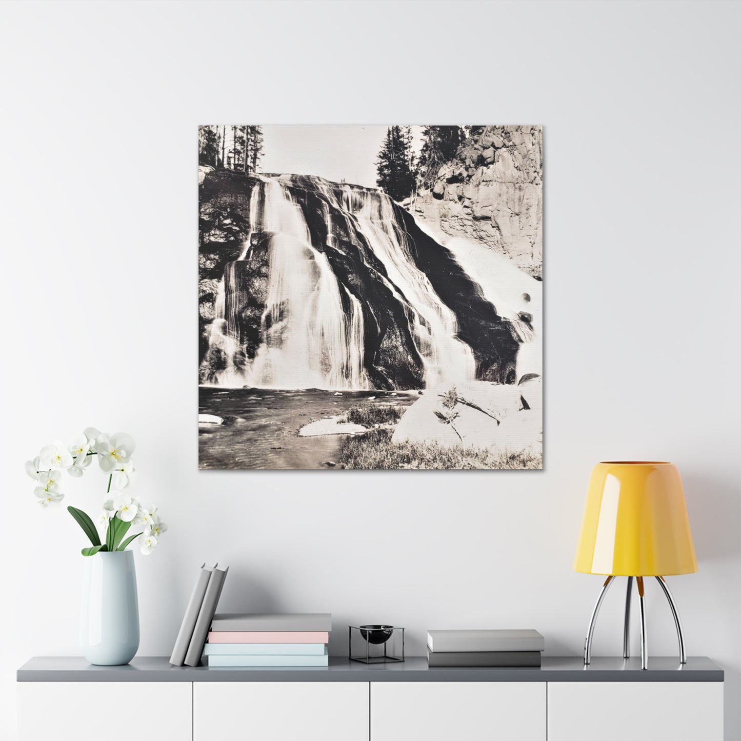 Gibbon Falls Yellowstone Canvas Gallery Wraps