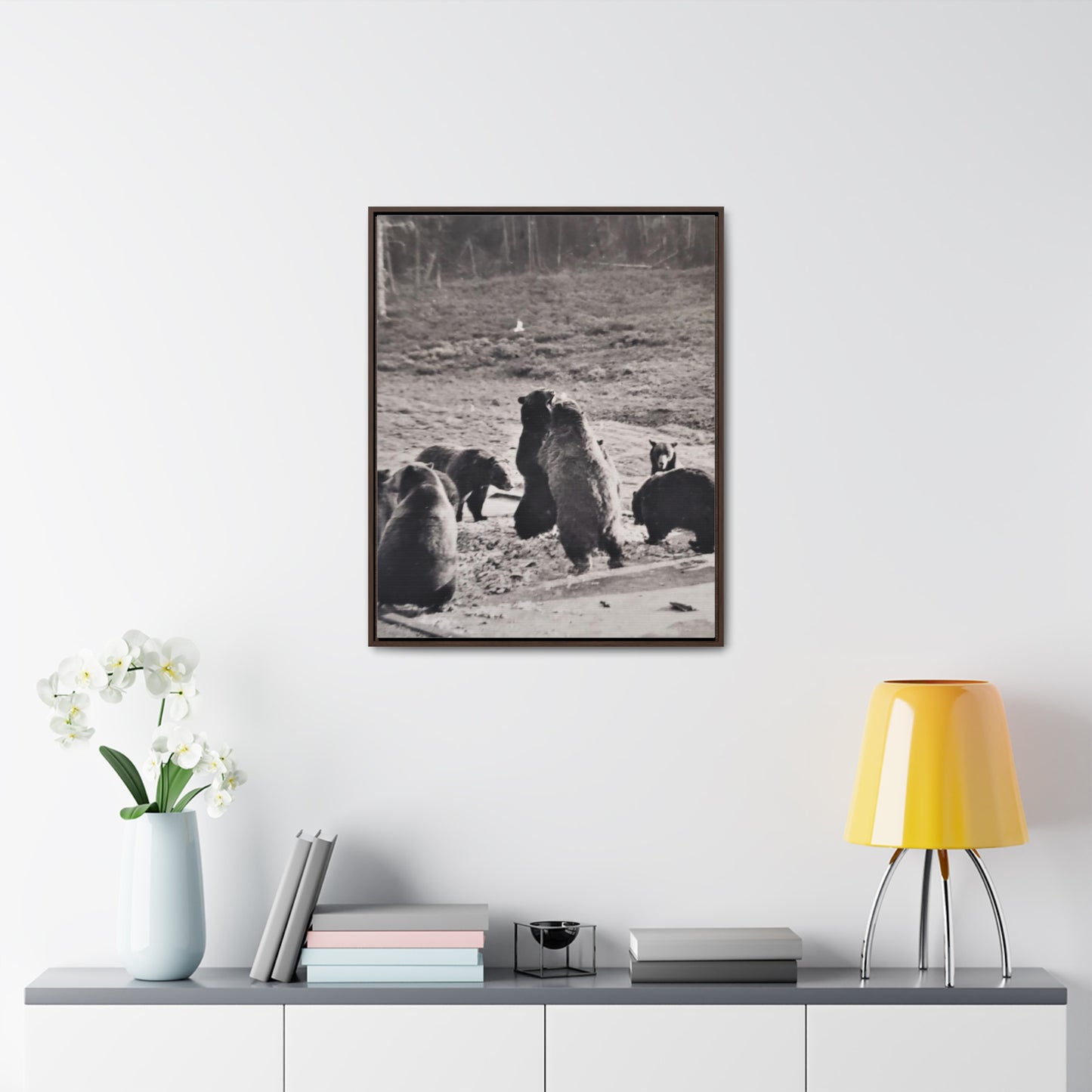 Yellowstone Grizzly Bears Gallery Canvas Wraps, Vertical Frame