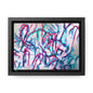 Pink Jellyfish Gallery Canvas Wraps, Horizontal Frame 7" x 5" Black 1.25"