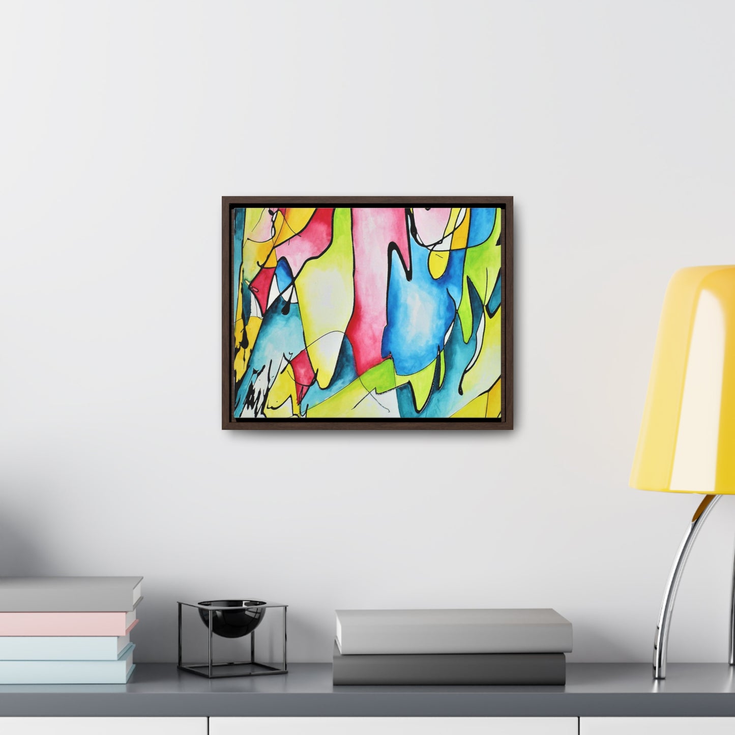 Blue Flame Gallery Canvas Wraps, Horizontal Frame