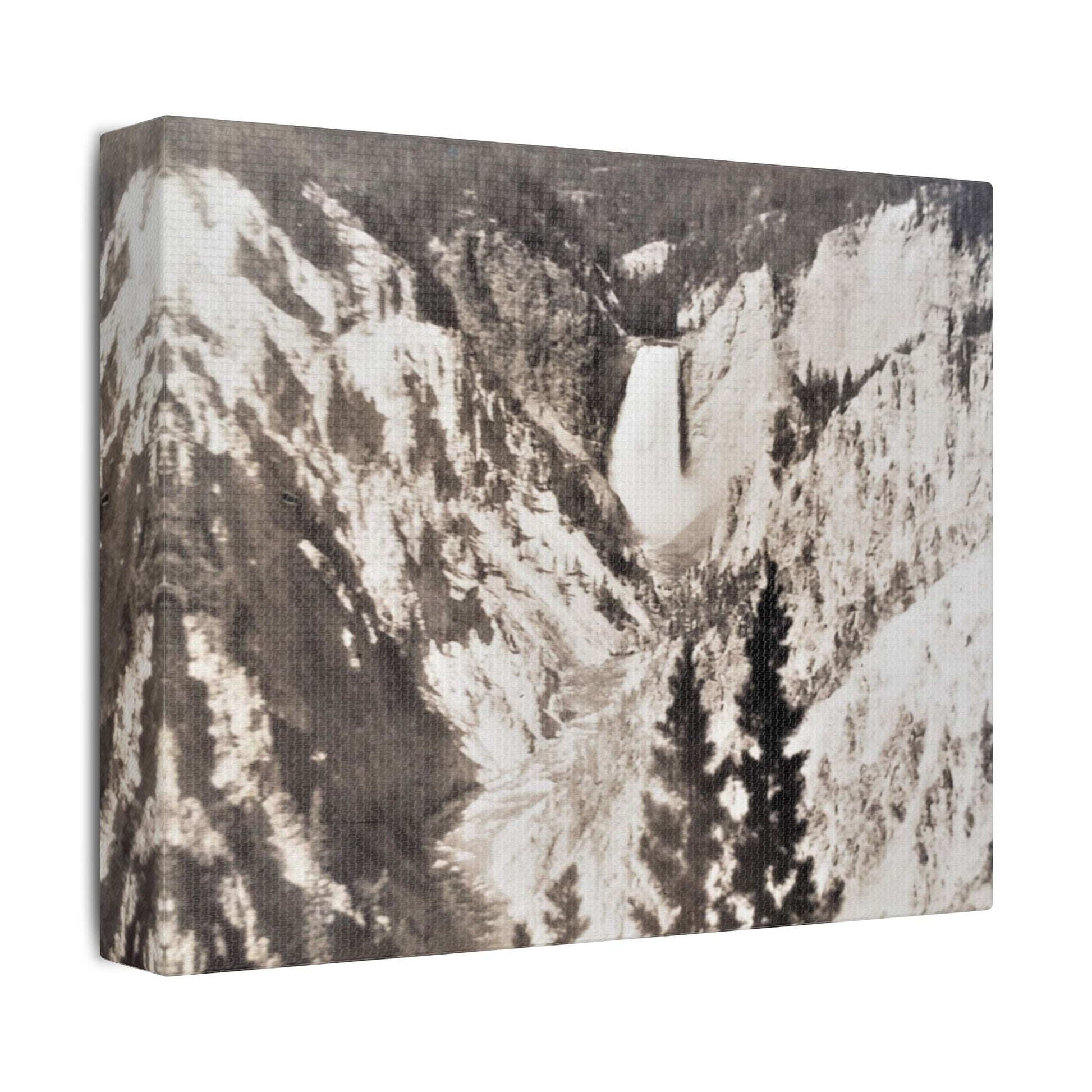 Artists Point Yellowstone Satin Canvas Stretched
