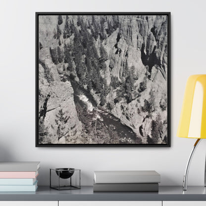 Cleopatras Needle Yellowstone Gallery Canvas Wraps Square Frame 24″ x 24″ 1.25"