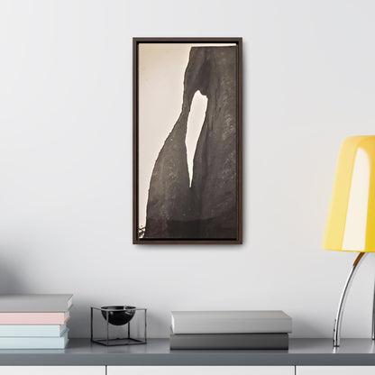 The Needles Eye Gallery Canvas Wraps Vertical Frame 10″ x 20″ Premium Gallery Wraps (1.25″) Walnut