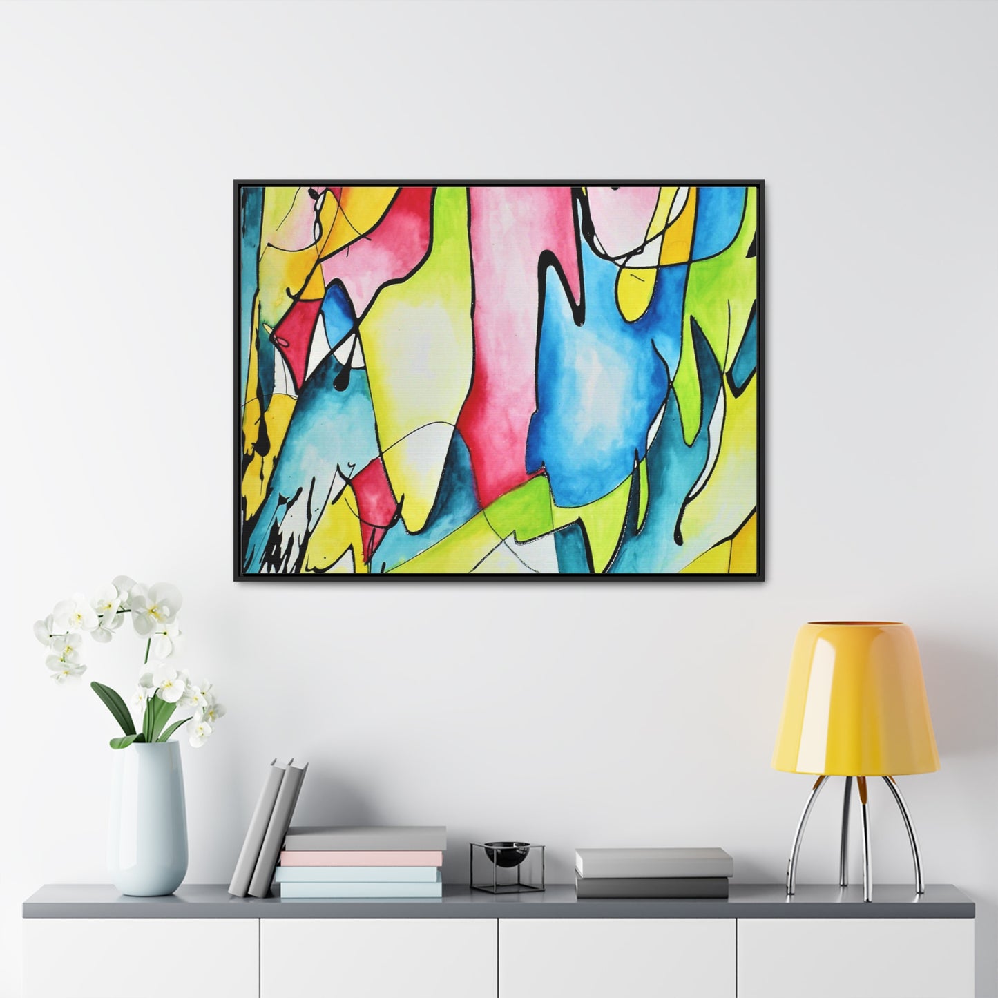 Blue Flame Gallery Canvas Wraps, Horizontal Frame