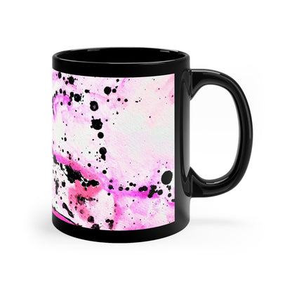 Neon Lightning Black Coffee Mug, 11oz