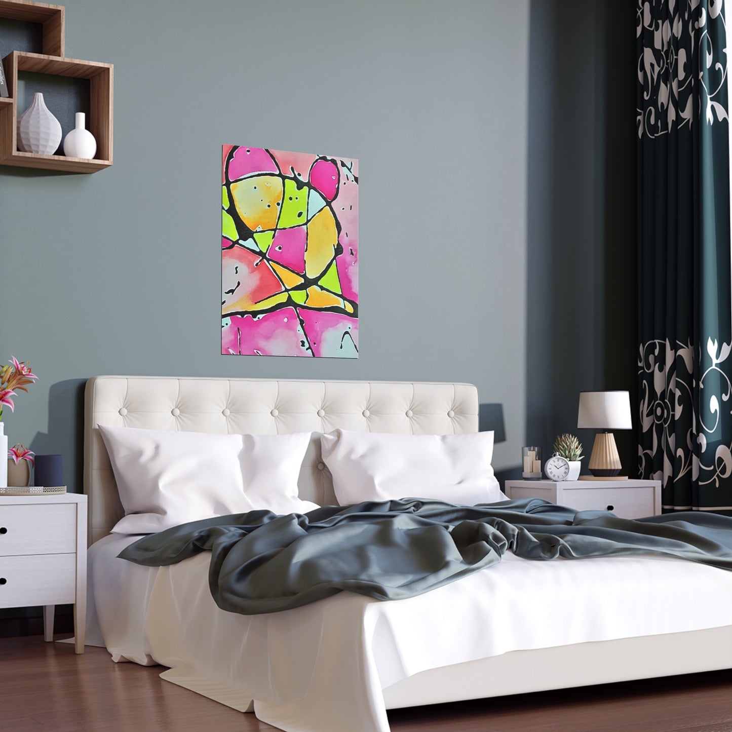 Pink Mouse Indoor and Outdoor Silk Posters