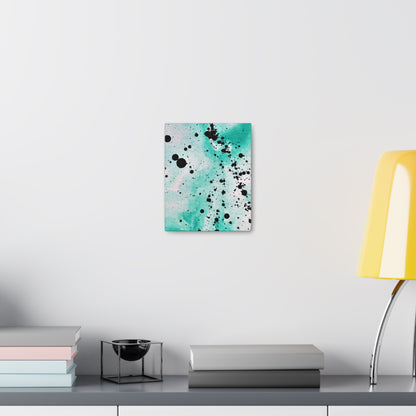 Teal Burst Canvas Gallery Wraps