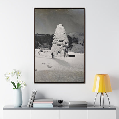 Liberty Cap Yellowstone Gallery Canvas Wraps Vertical Frame 32″ x 48″ 1.25" Walnut