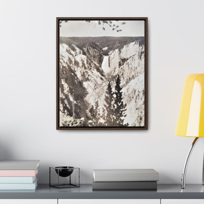 Artists Point Yellowstone Gallery Canvas Wraps Vertical Frame 16″ x 20″ 1.25" Walnut