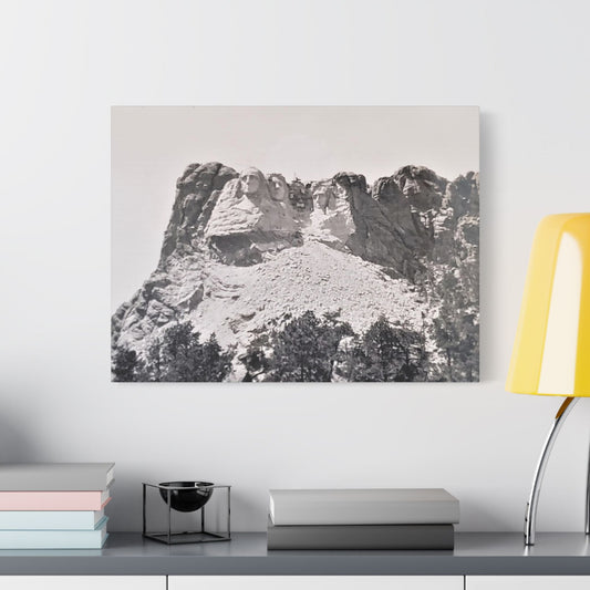 Black Hills Mount Rushmore Satin Canvas Stretched - 24″ x 18″ (Horizontal) 1.5" - Canvas