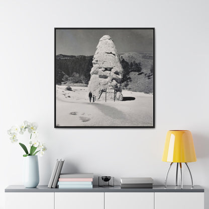 Liberty Cap Yellowstone Gallery Canvas Wraps Square Frame 36″ x 36″ 1.25" Black