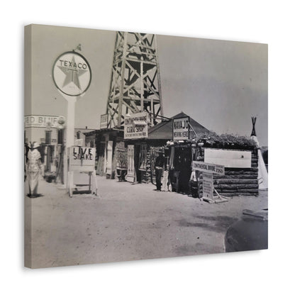 Texaco Station Continental Divide Canvas Gallery Wraps