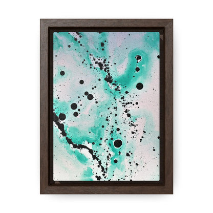 Teal Burst Gallery Canvas Wraps, Vertical Frame 5″ x 7″ Premium Gallery Wraps (1.25″)