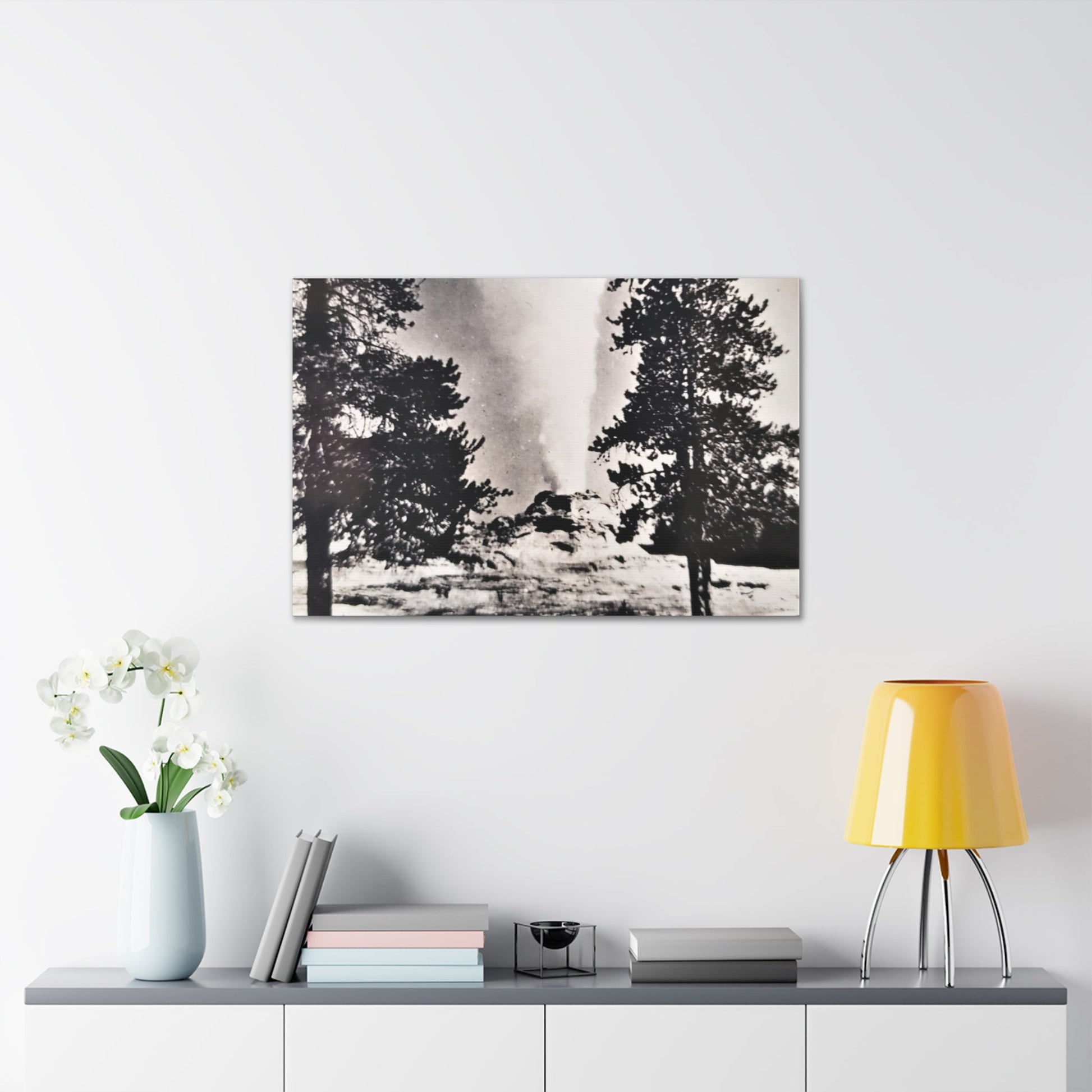 Castle Geyser Yellowstone Canvas Gallery Wraps - 36" x 24" 1.25" - Canvas