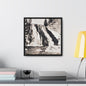 Gibbon Falls Yellowstone Gallery Canvas Wraps Square Frame 16″ x 16″ Premium Gallery Wraps (1.25″) Black