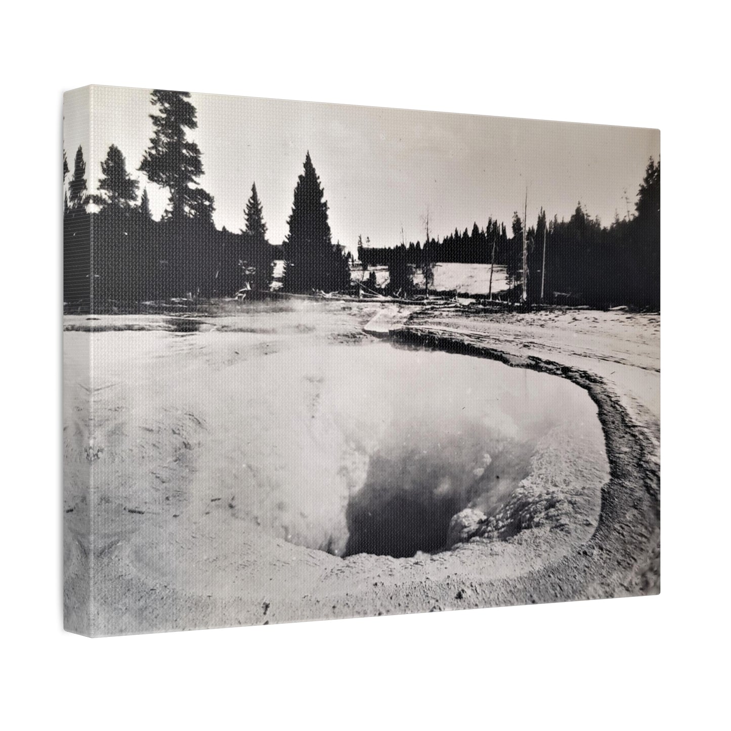 Morning Glory Pool Yellowstone Stretched Canvas