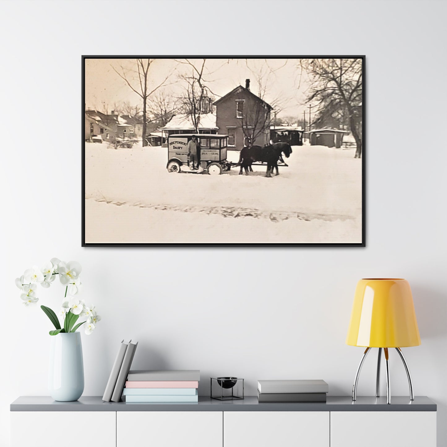 Milk Man Gallery Canvas Wraps, Horizontal Frame