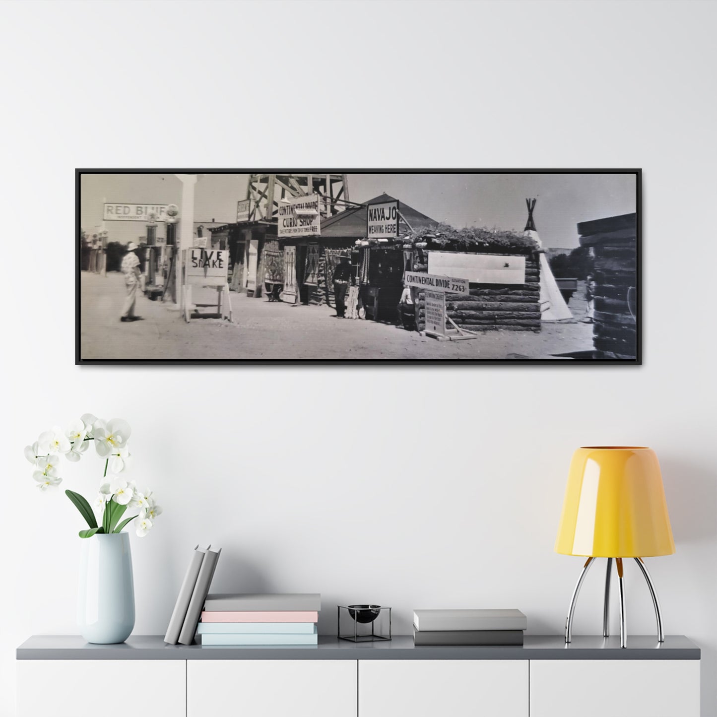 Texaco Station Continental Divide Gallery Canvas Wraps, Horizontal Frame