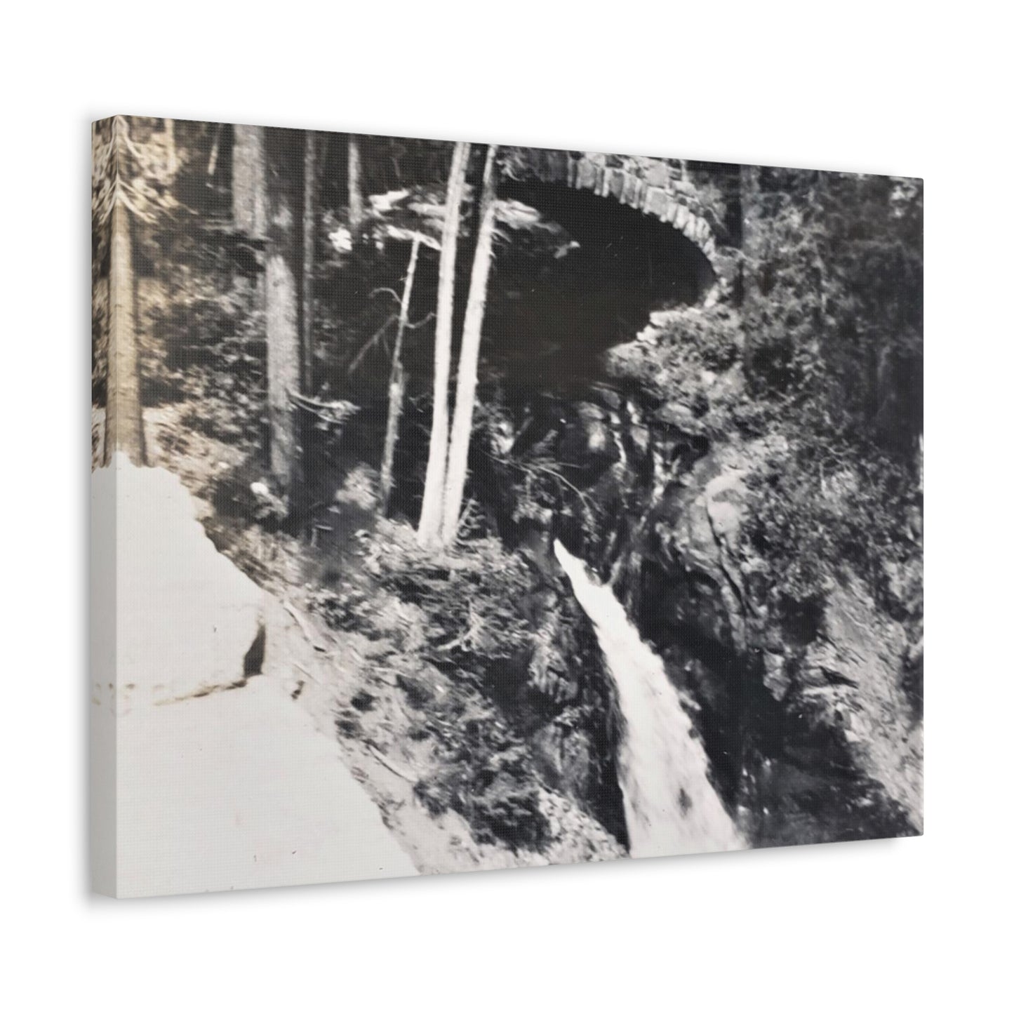 Narada Falls Yellowstone Stretched Canvas