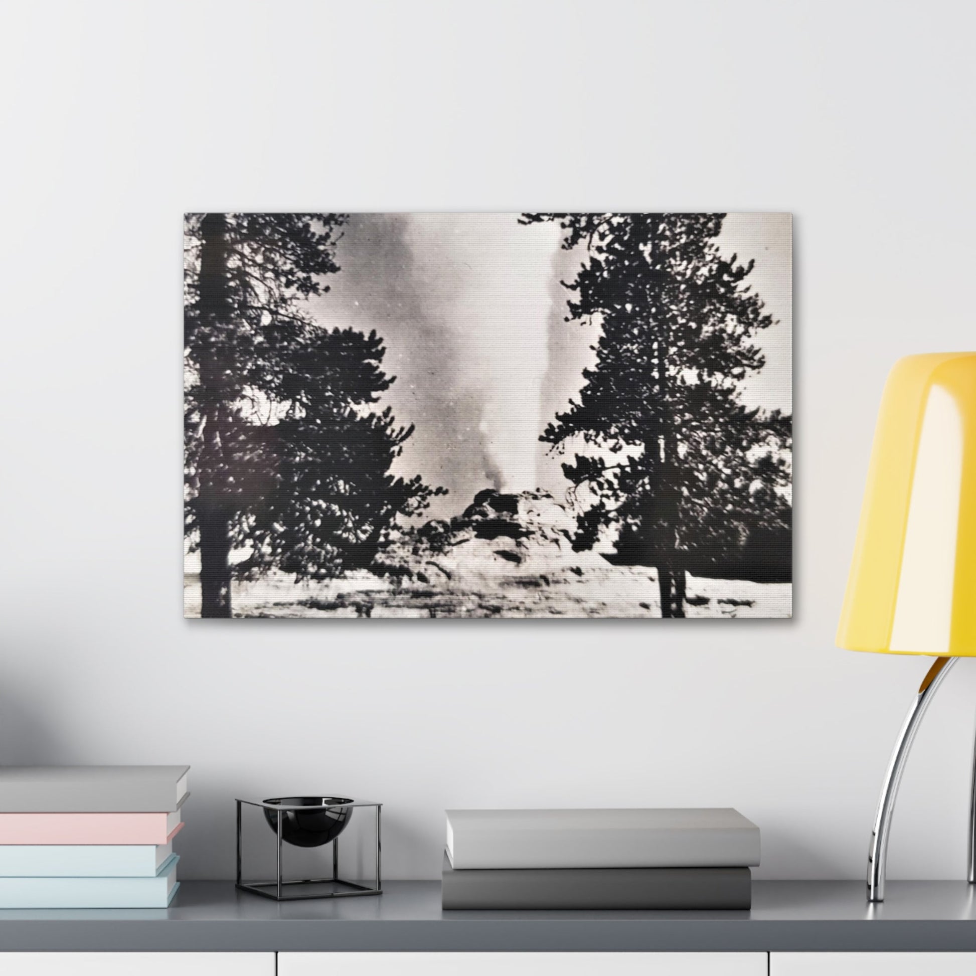 Castle Geyser Yellowstone Canvas Gallery Wraps - 24″ x 16″ 1.25" - Canvas