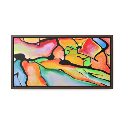 Atomic Dog Gallery Canvas Wraps, Horizontal Frame 20″ x 10″ Walnut 1.25"