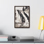 Gibbon Falls Yellowstone Gallery Canvas Wraps Vertical Frame 12″ x 18″ Premium Gallery Wraps (1.25″) Walnut