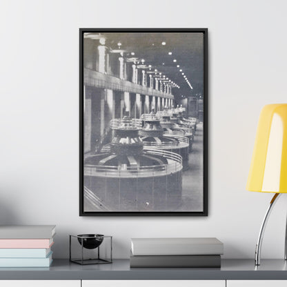 Boulder Dam Powerhouse Gallery Canvas Wraps Vertical Frame 16″ x 24″ 1.25" Black