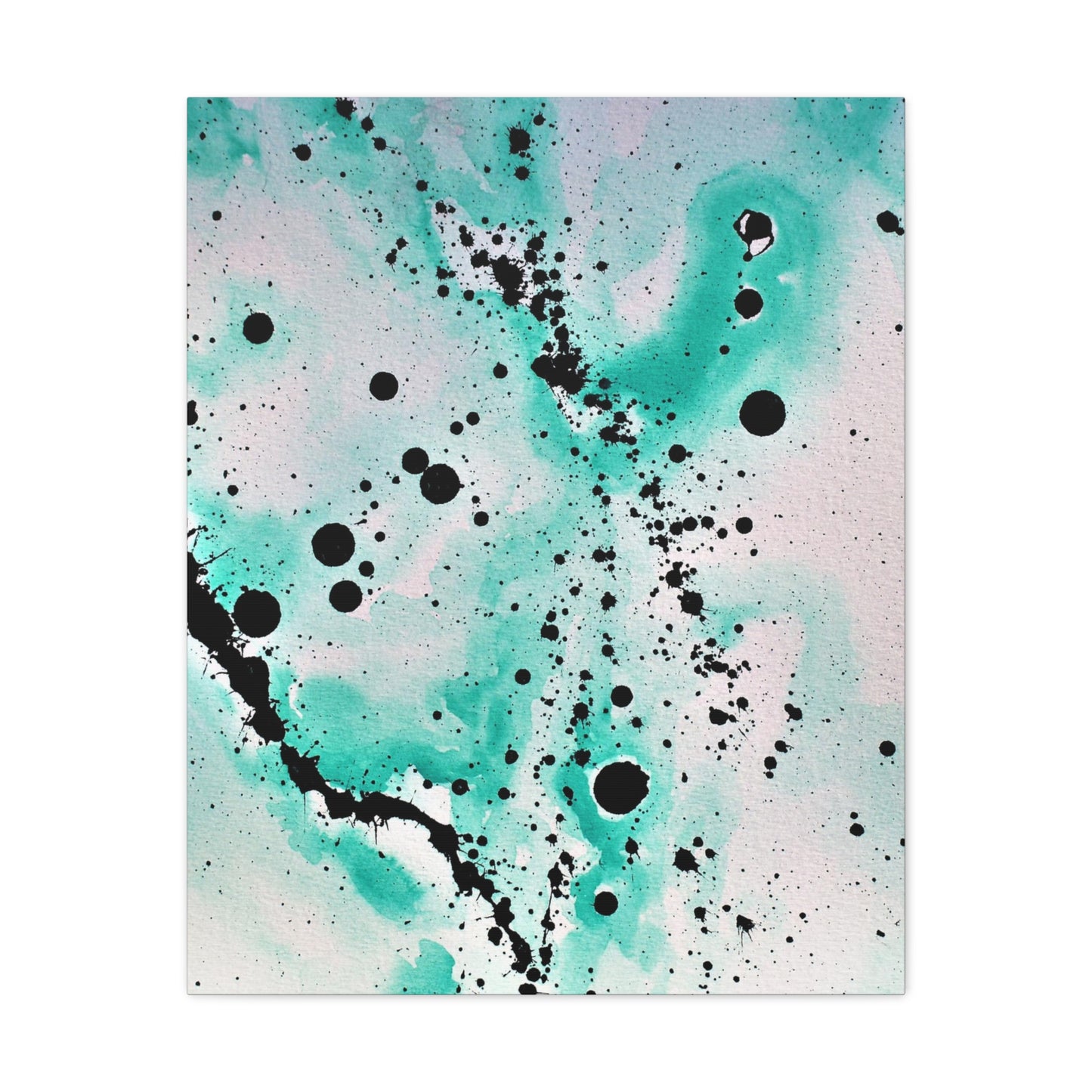 Teal Burst Canvas Gallery Wraps