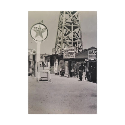 Texaco Station Continental Divide Canvas Gallery Wraps