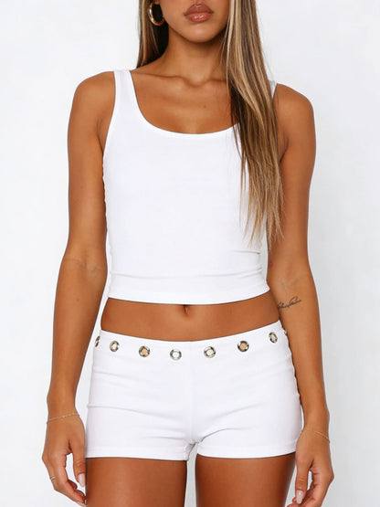 Wide Strap Tank and Shorts Set- Shopimist- {{Product type}}