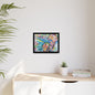 Multi-Color Abstract Framed Canvas Art Print - Kia Day Design