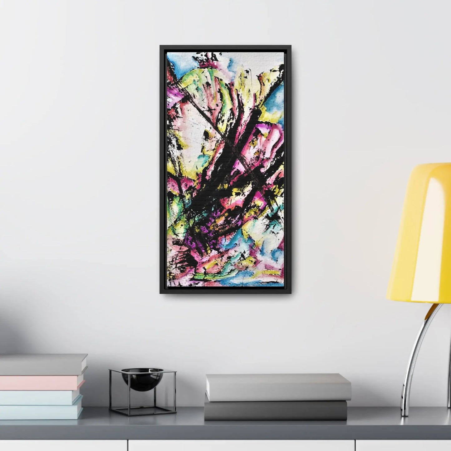 Kitty In Space Gallery Canvas Wraps, Vertical Frame