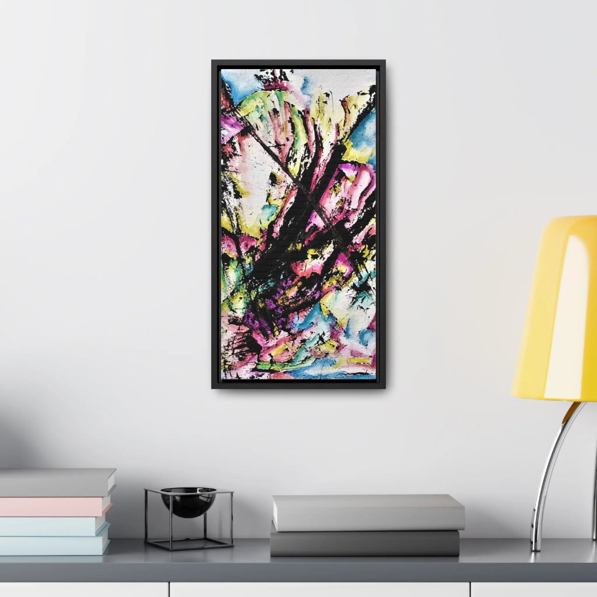 Kitty In Space Gallery Canvas Wraps, Vertical Frame