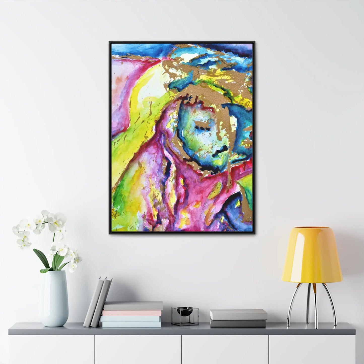 Mothers Face Gallery Canvas Wraps, Vertical Frame