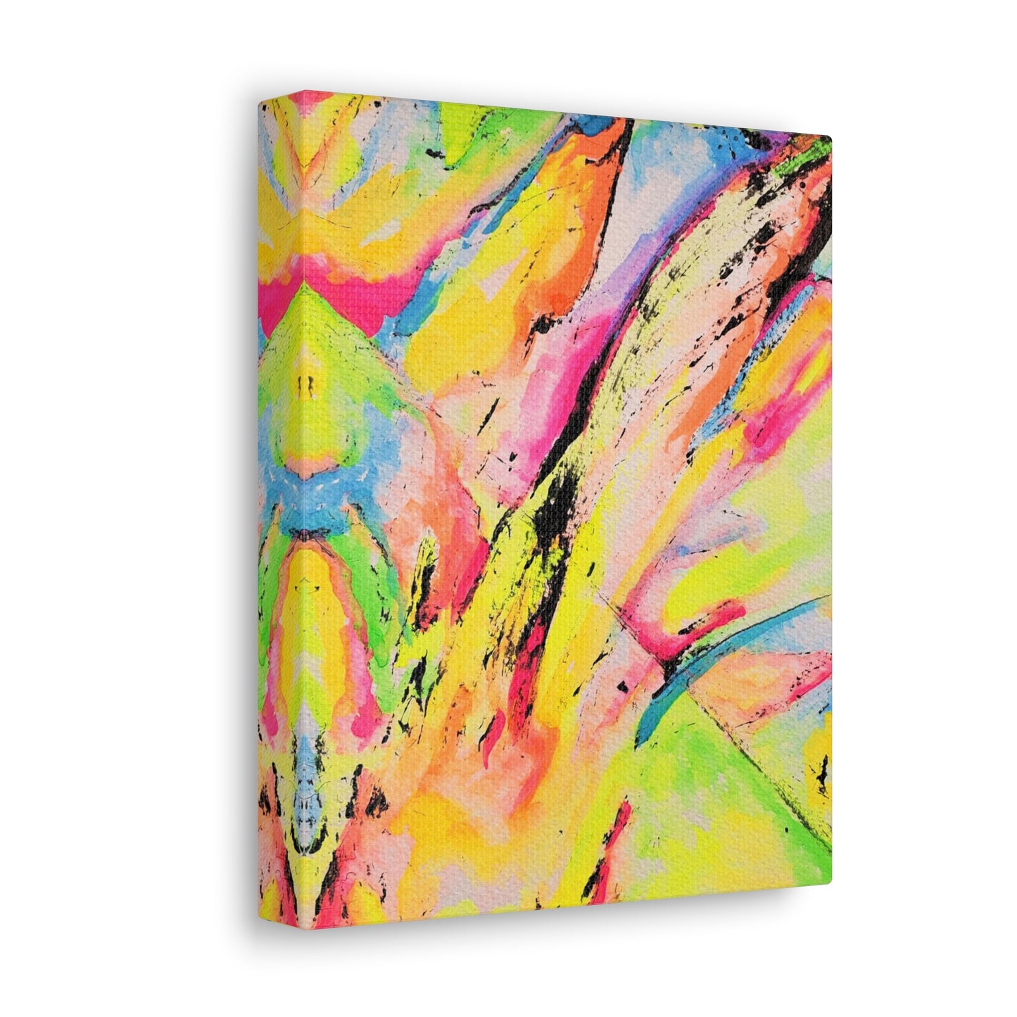 Neon Fire Canvas Gallery Wraps