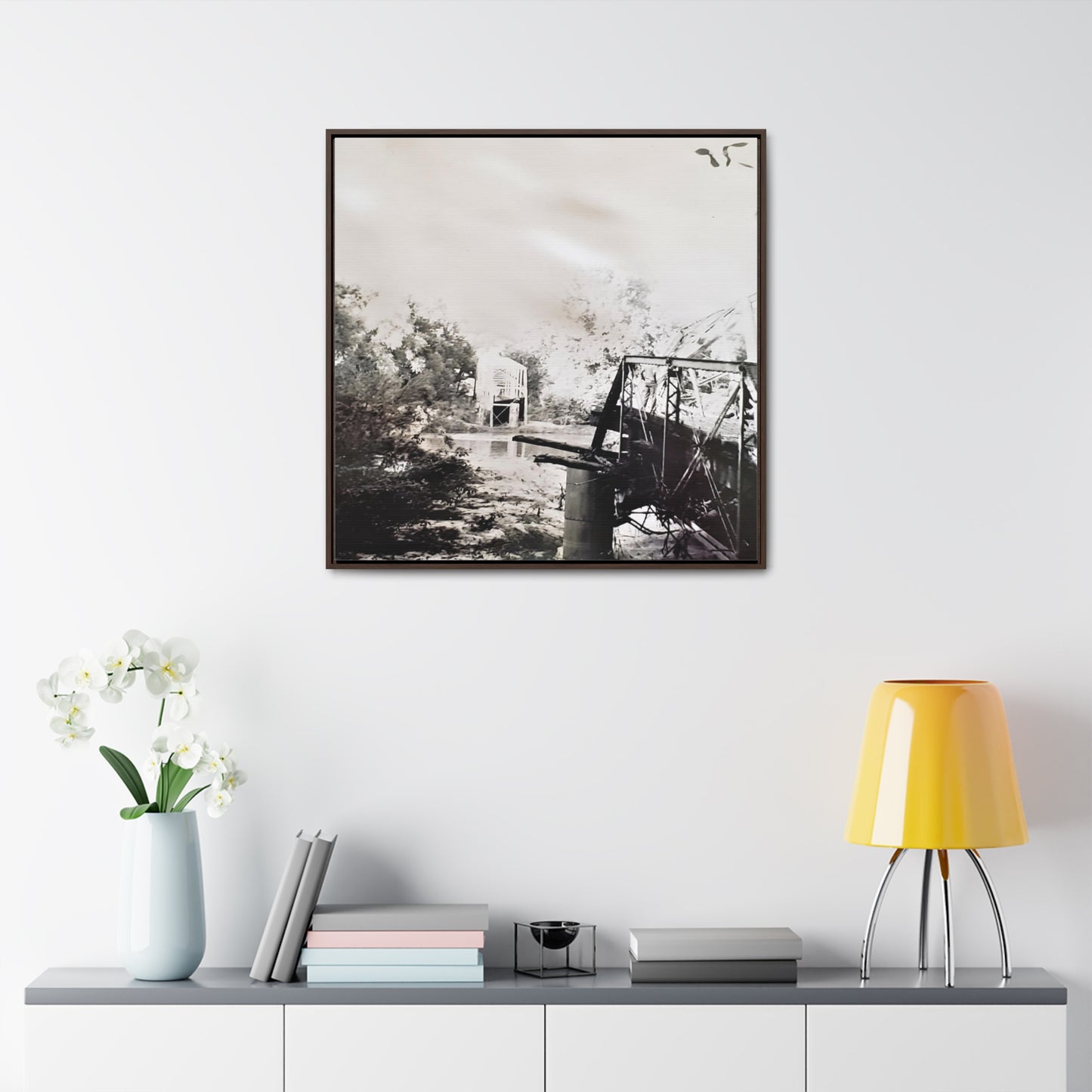 Bridge Gallery Canvas Wraps, Square Frame