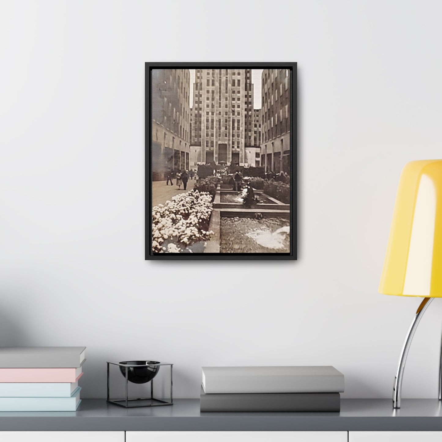 Rockefeller Plaza Gallery Canvas Wraps, Vertical Frame