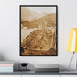Back View Morris Dam Spillway Gallery Canvas Wraps Vertical Frame 18″ x 24″ 1.25" Black